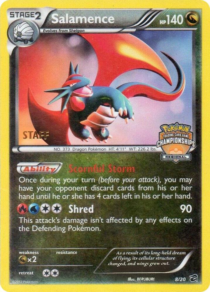 Dragon Vault Salamence [Regional-Championship-Staff] Pokémon card
